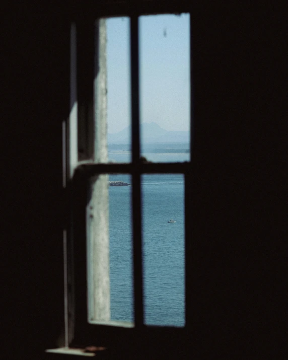 an image of the water from inside a building