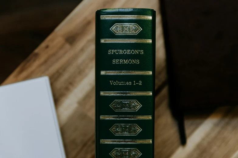 a book sitting on top of a wooden table