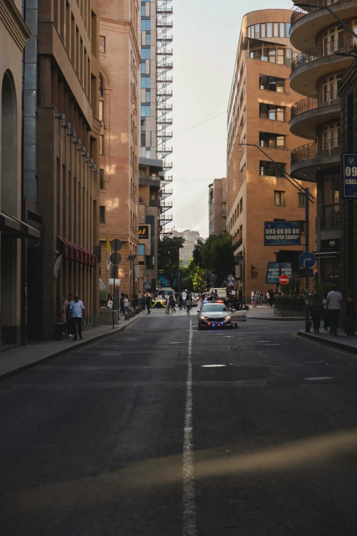 view of the back of buildings and an urban street