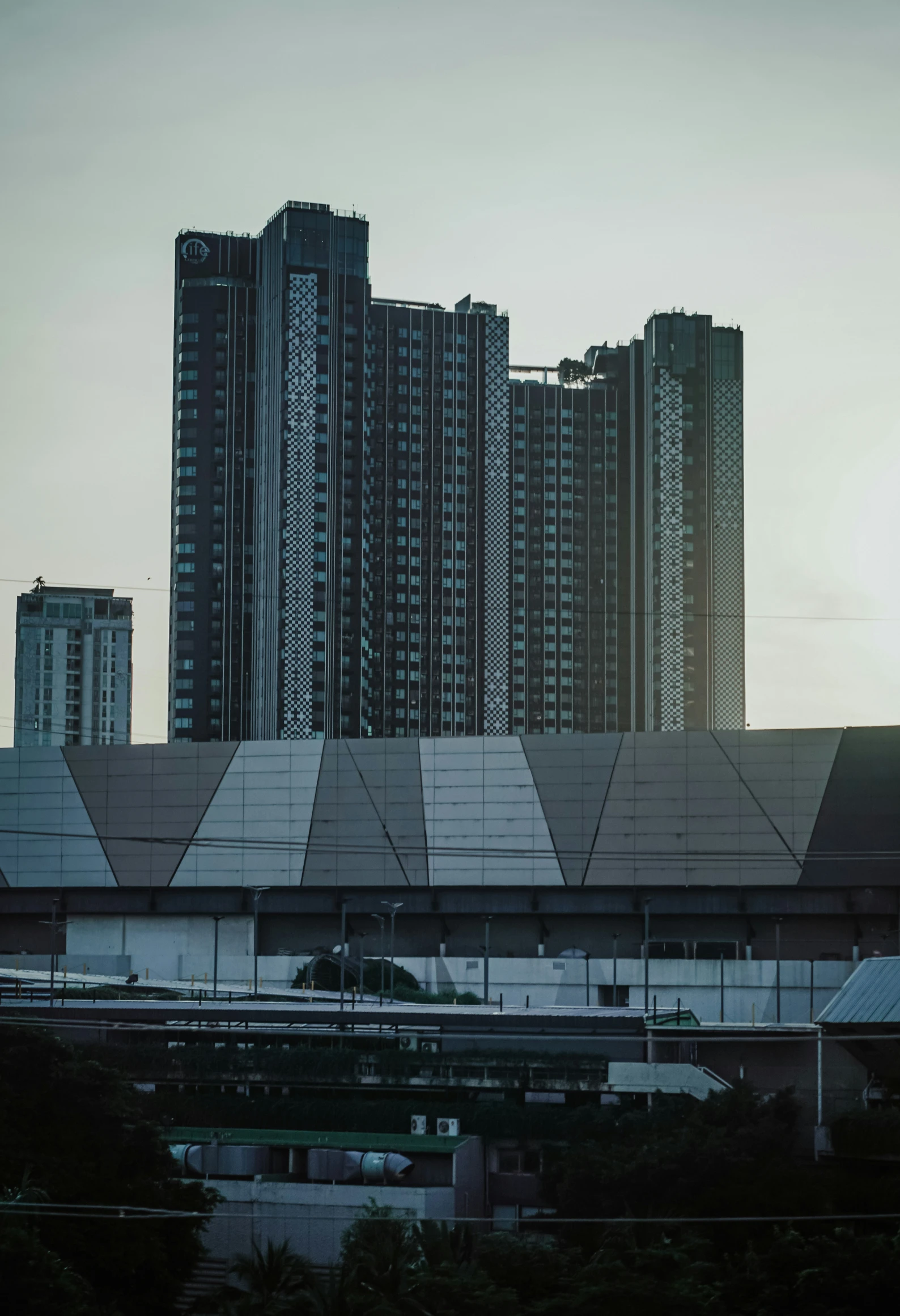 there is an image of a view of a building