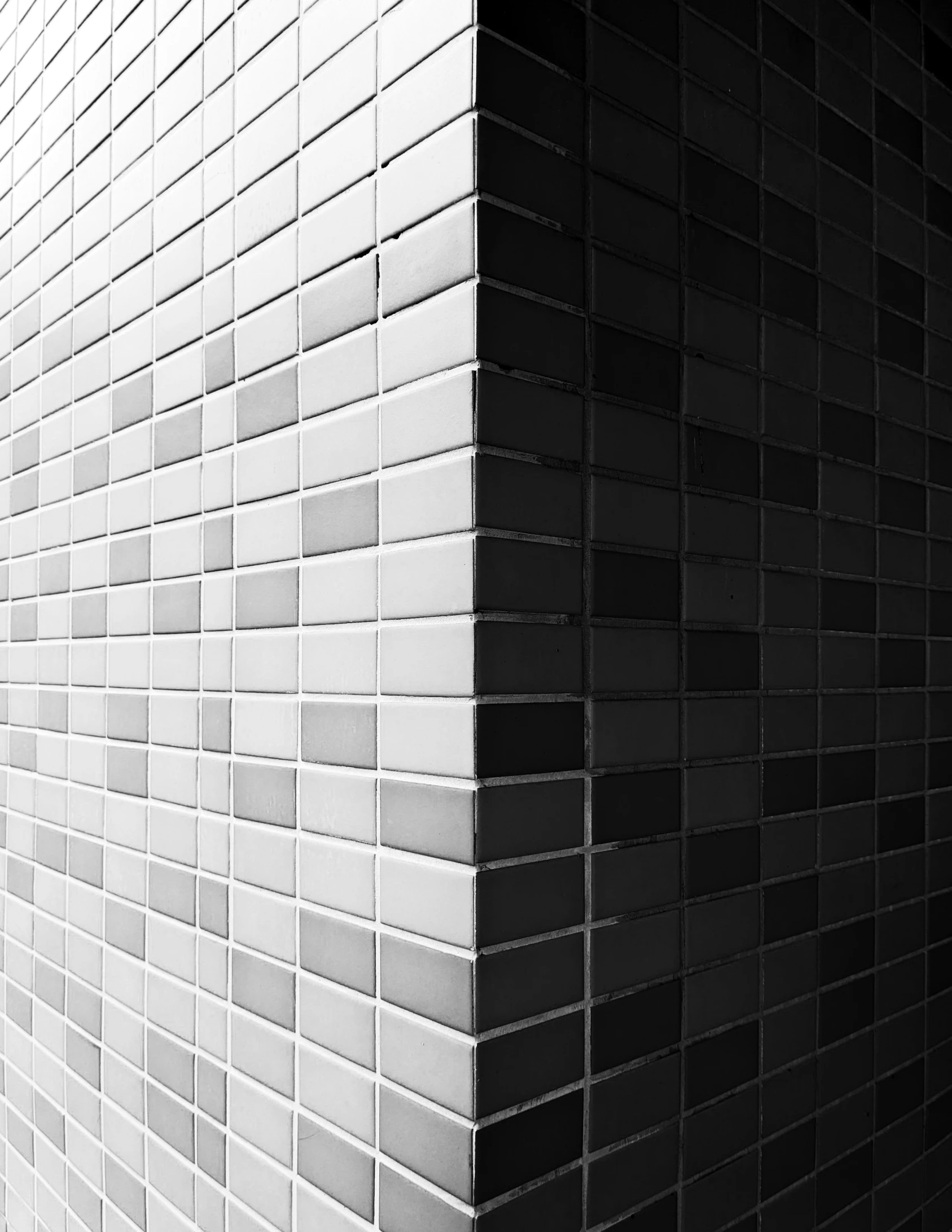 a white and black po of a building