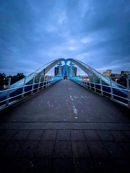 a po of a bridge over a city