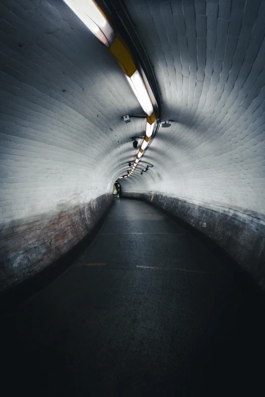 a view down the tunnel towards the back drop