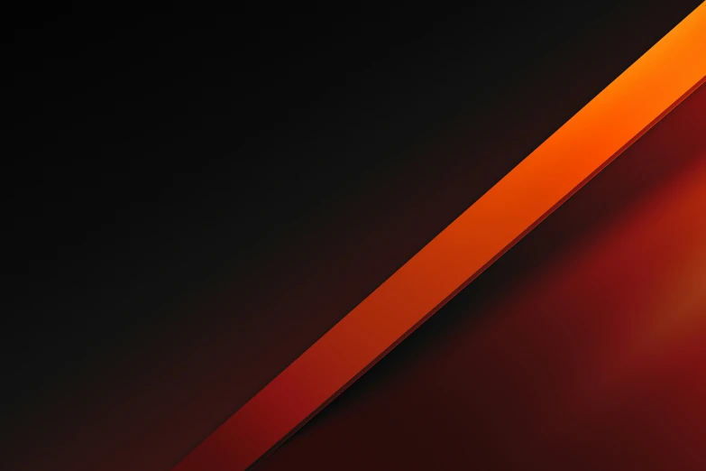 the diagonal shapes of red and orange