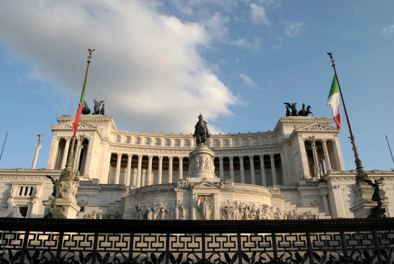 a view of the exterior of a palace