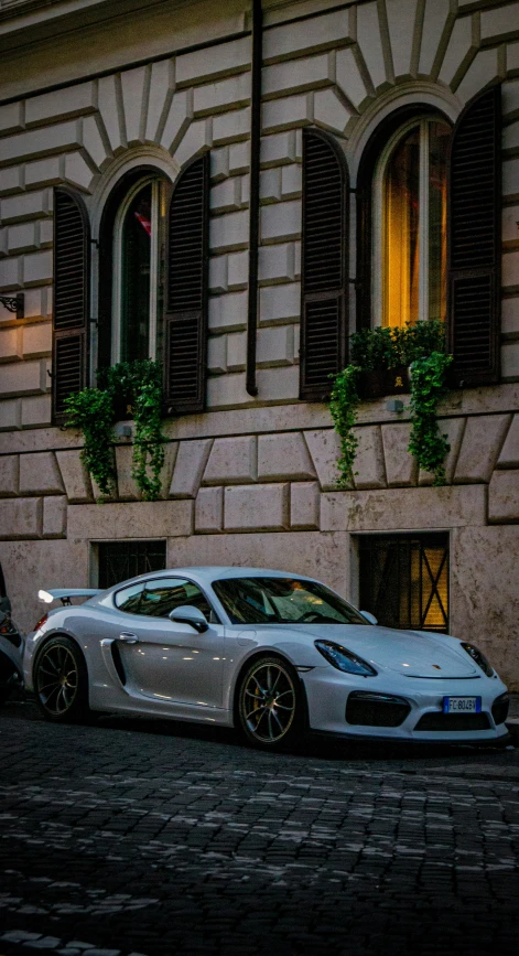 a car that is sitting on the side of a road