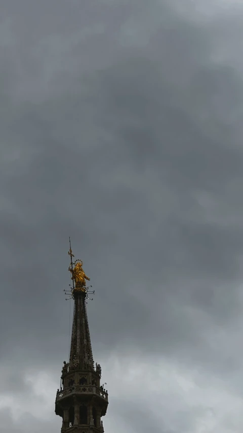 a very tall clock tower on top of a building