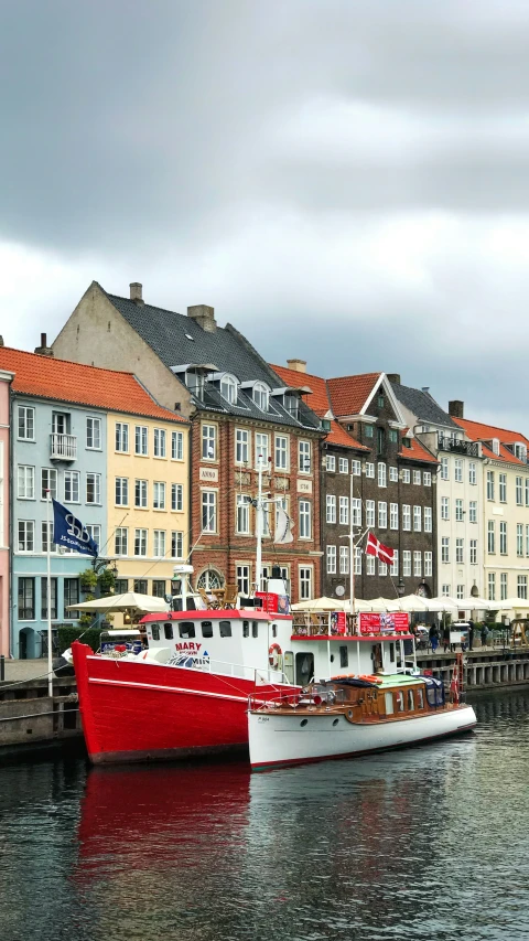 a large boat that is next to a large boat