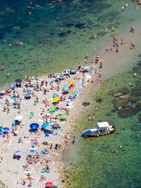 this is a group of people at the beach