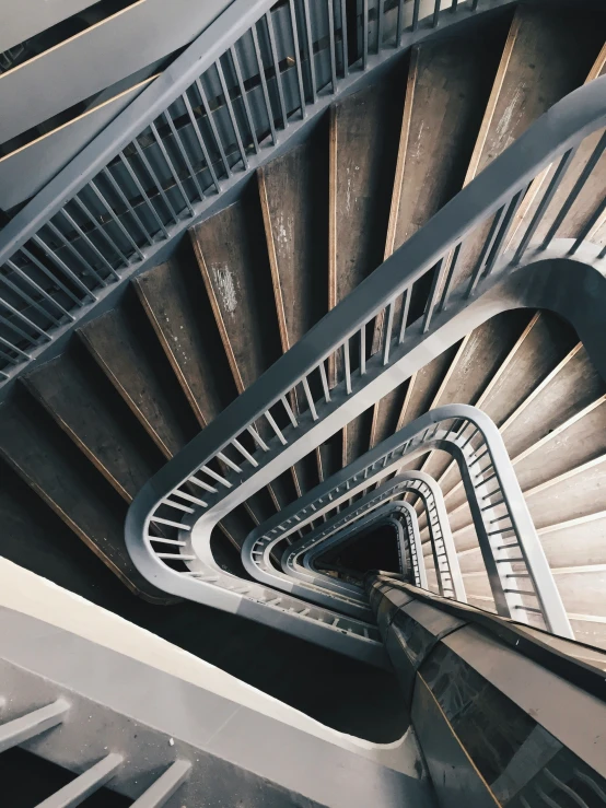 an image of spiral stairs that are not going upward