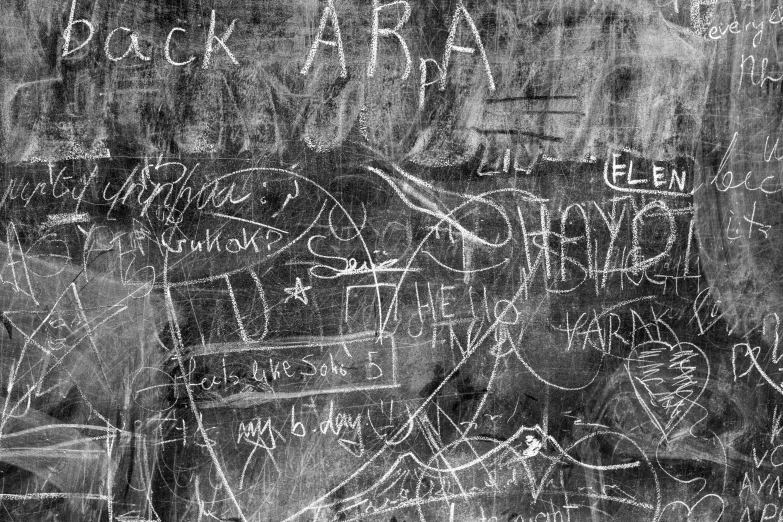 a chalk board with writing in a language