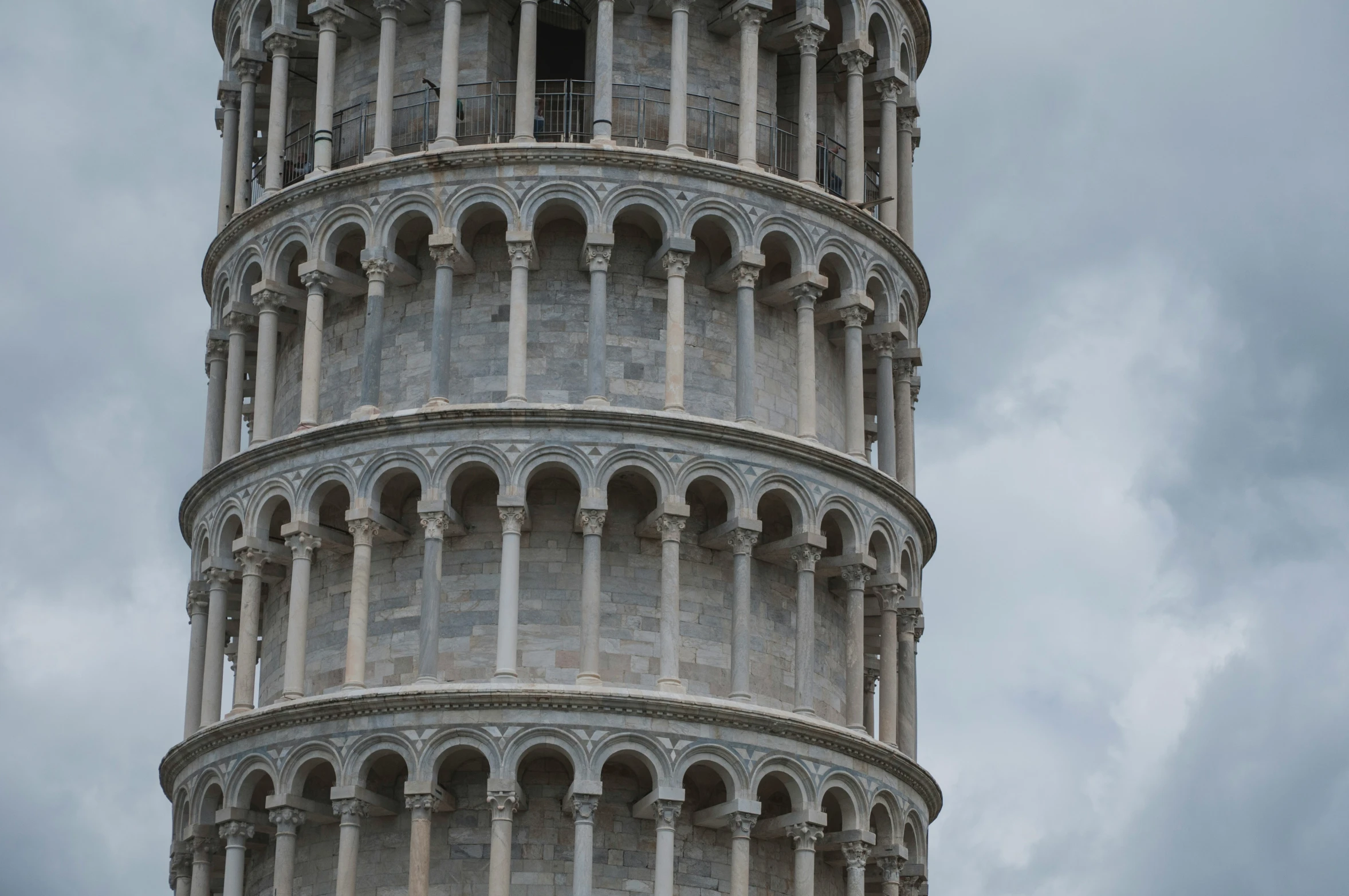 a large tall white tower with lots of windows