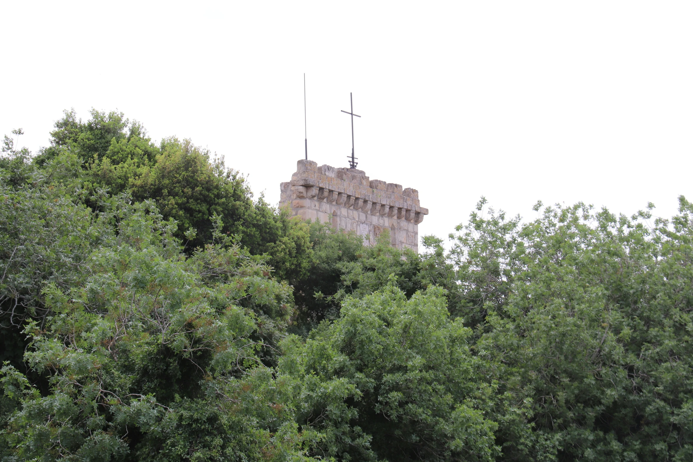 a large tower with a weather vane in the top of it