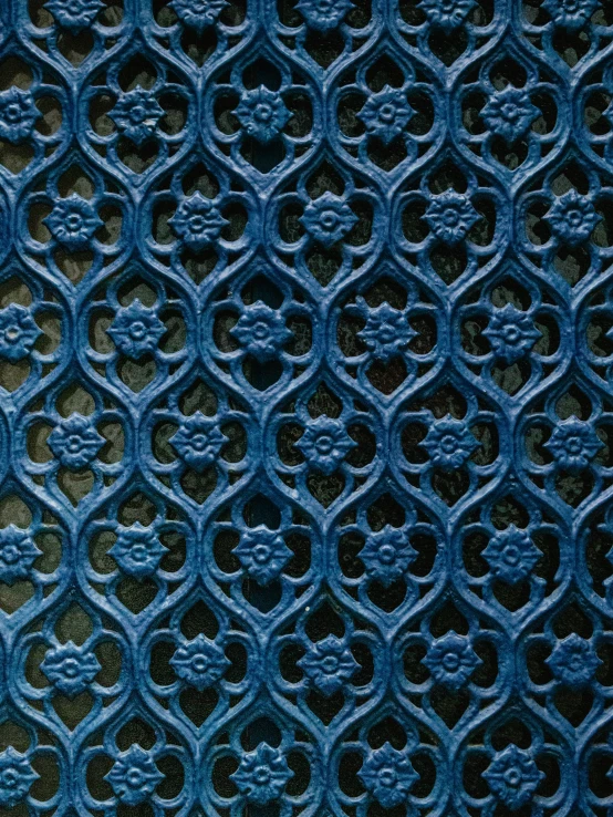 an abstract image of blue color with filigree pattern