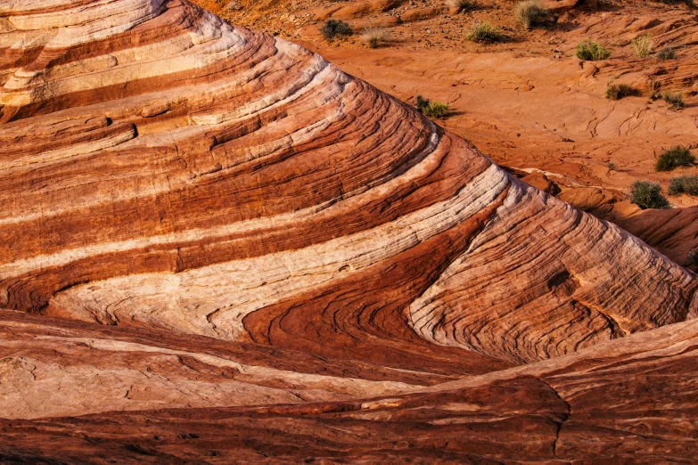 aerial view of steep canyon in desert setting