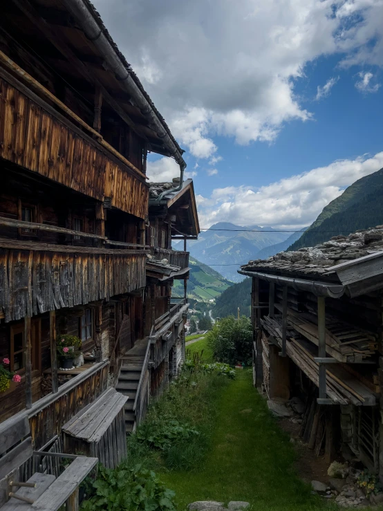 the building is very old and has wood sidings