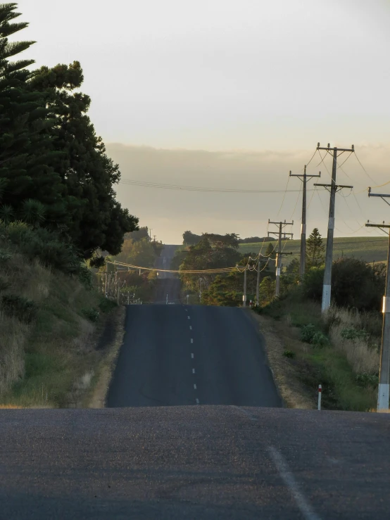 a rural road leading into the distance