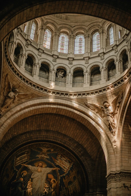 a large building with several arches above it