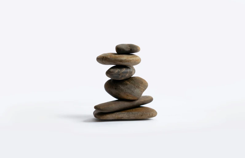 a stack of rocks on top of each other