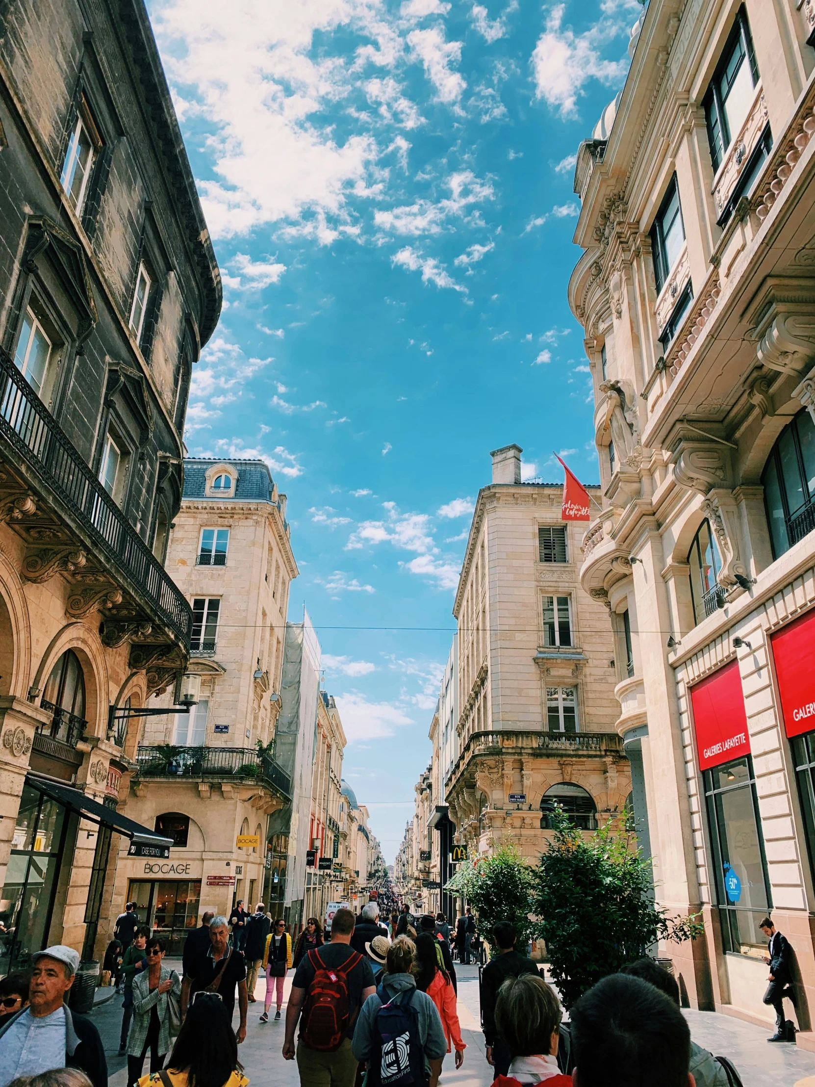 the sky is so bright and that people can see their surroundings