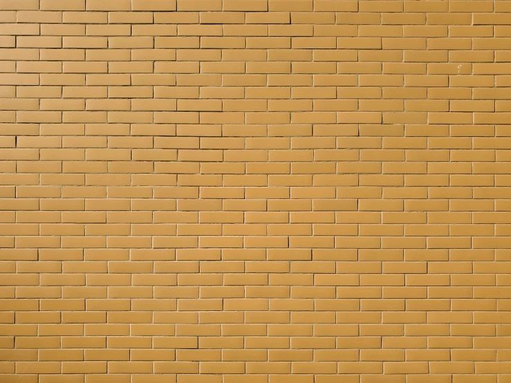 a white cat sitting in front of a brown brick wall