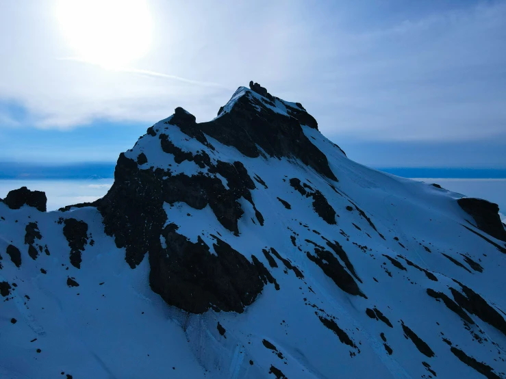 some very big mountains covered with snow