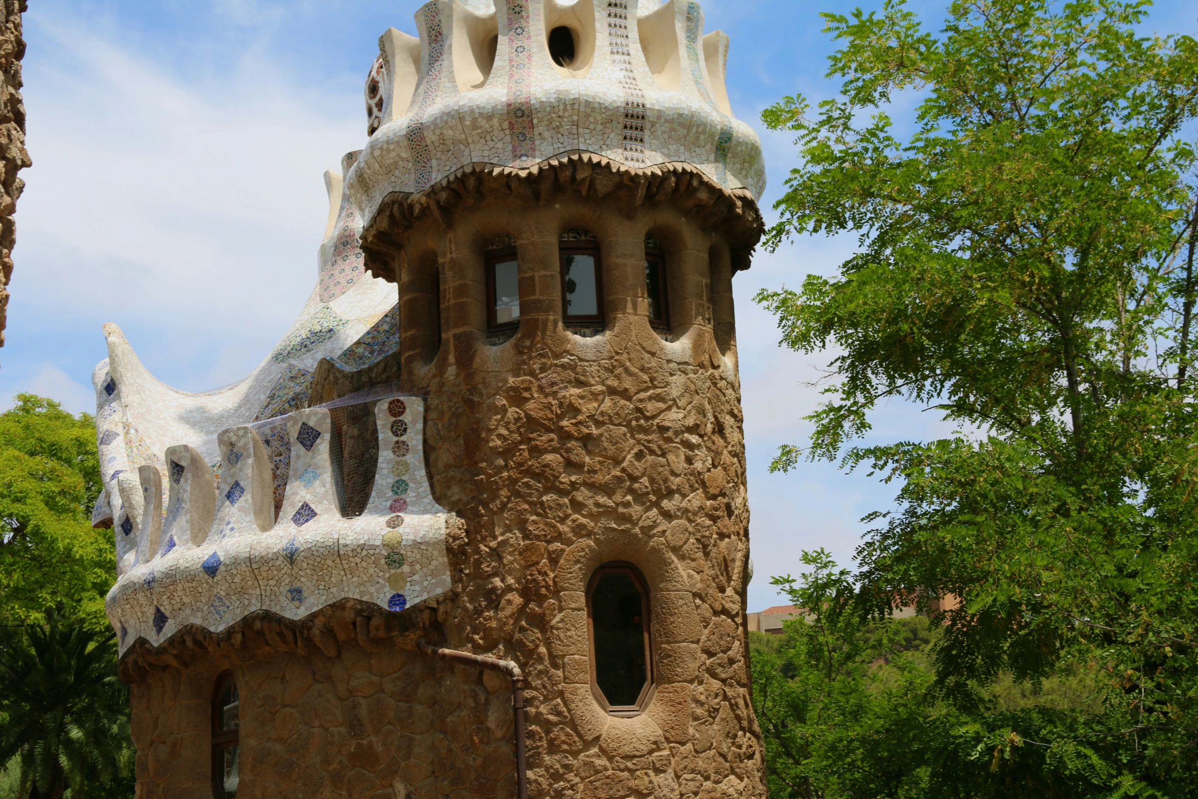 a castle like structure made out of rock with windows