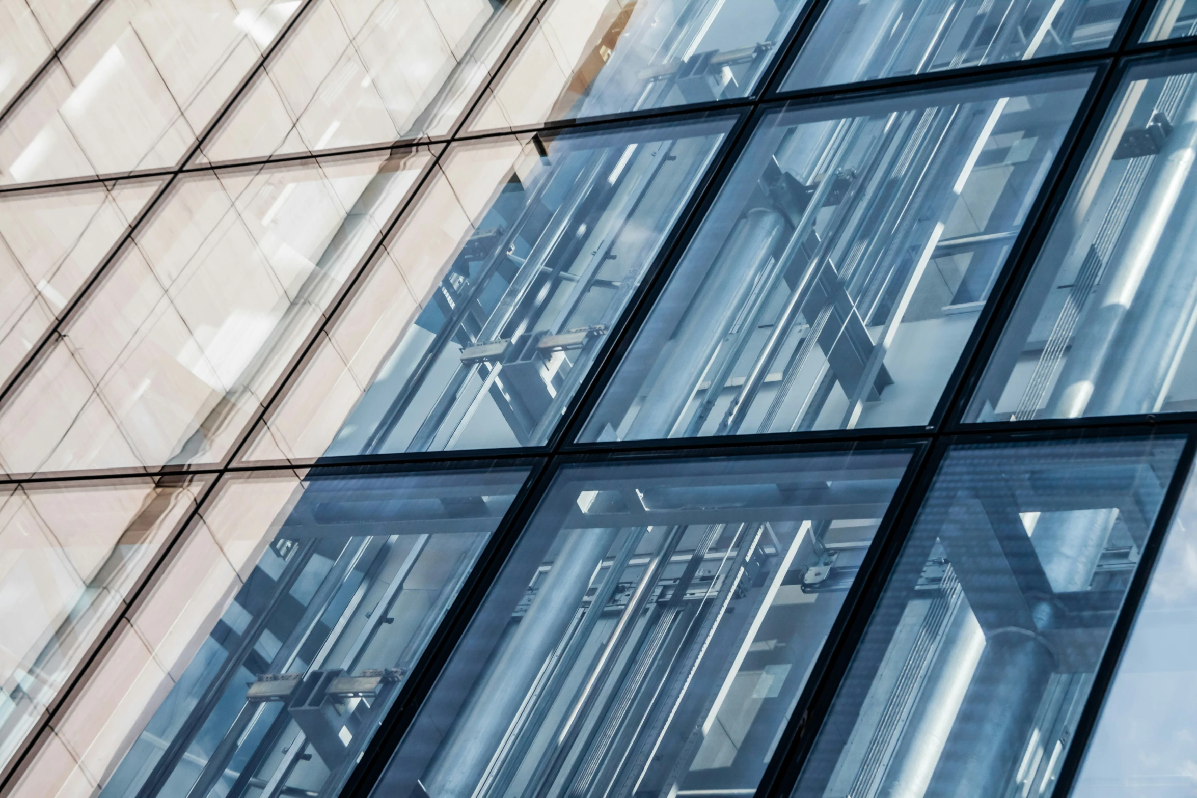 a tall building with multiple windows on it