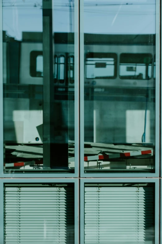 the window sill and side of a train car