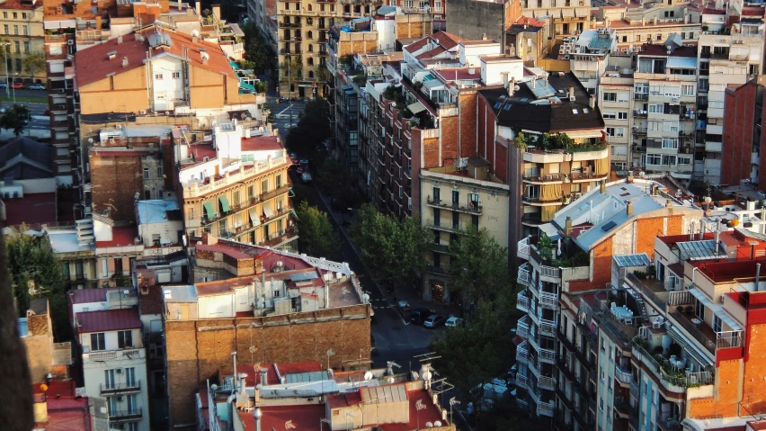 a view of city from a high point