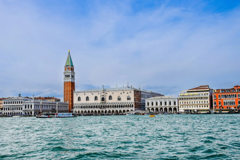 buildings in venice, italy on a cloudy day