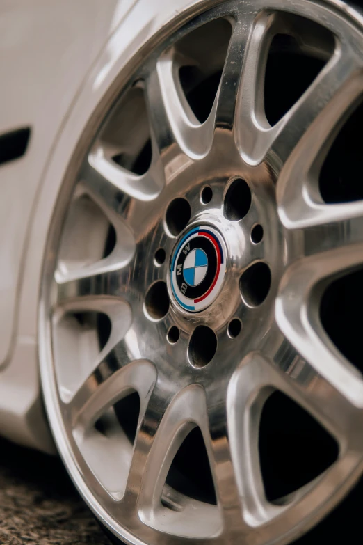 a wheel that is sitting on the floor