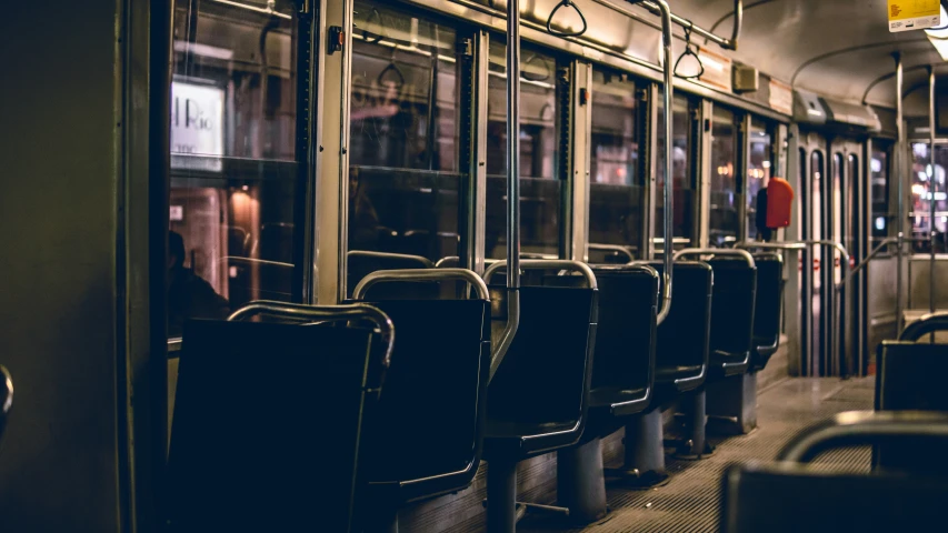 empty seats are on the passenger train