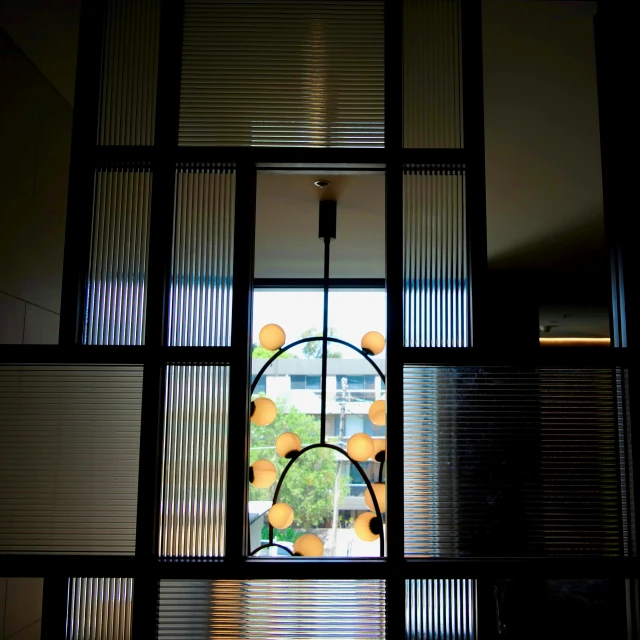 a mirror view of the inside of a window