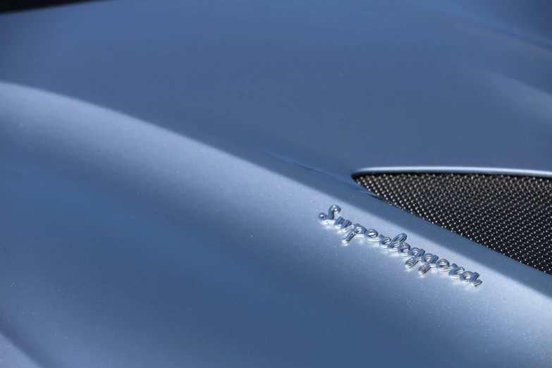 the emblem of a sports car on a vehicle door