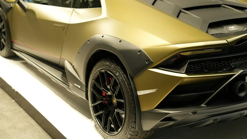 a lamb gt3 concept sports car on display