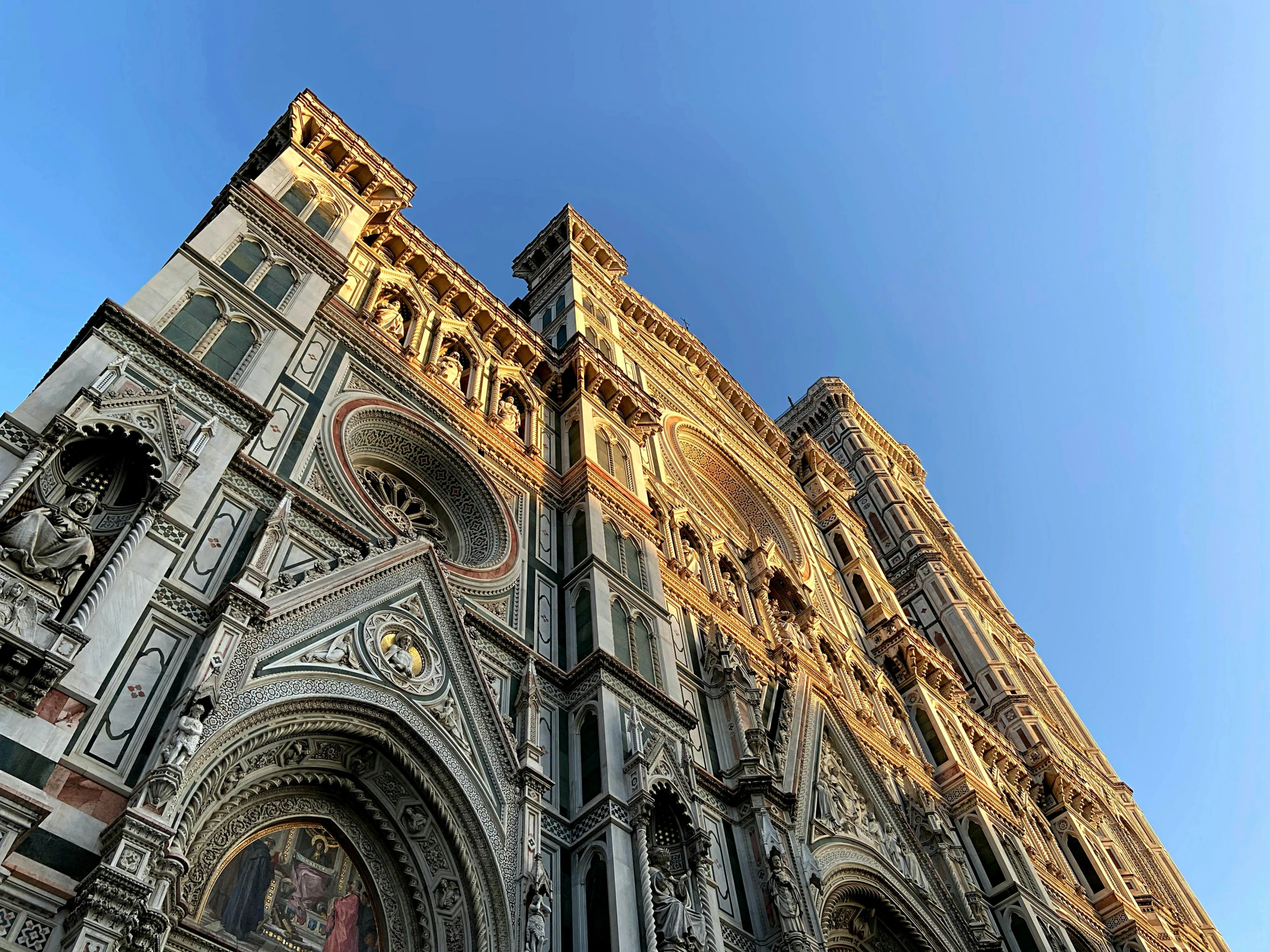 an image of the top of a very tall church