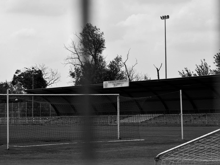 black and white pograph of a tennis court