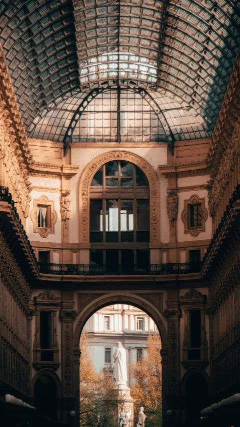 a big building with some big arches and windows