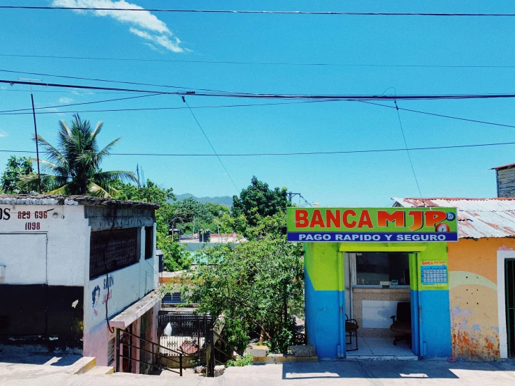 the storefront for bancamir's mexican cuisine in puerto