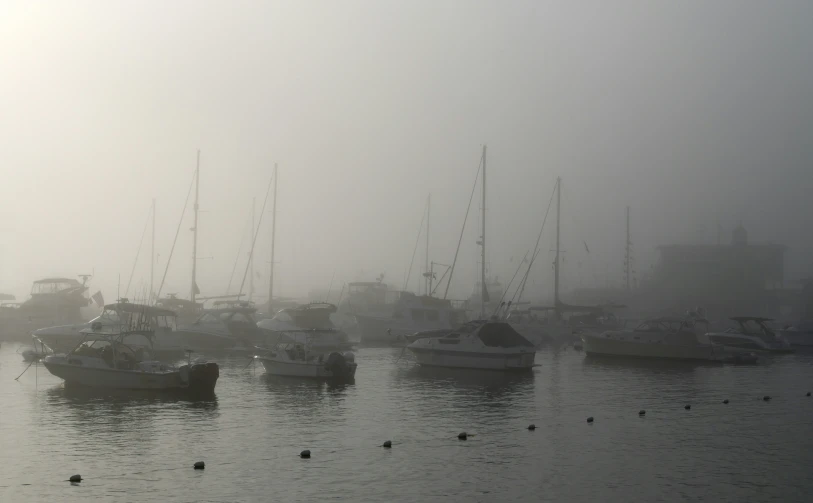 boats are in the water and some have been anchored