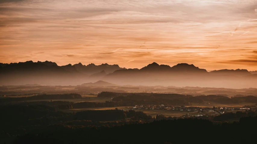 a view of some mountains in the background