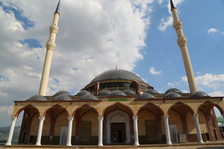 an image of a mosque with large domes