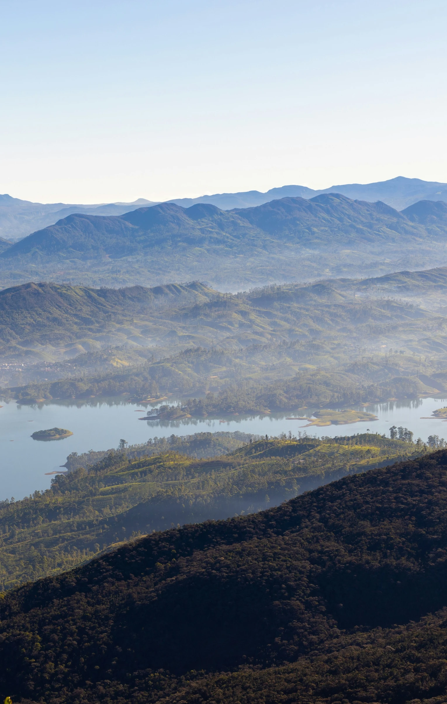 there are many hills and small lakes on the lake