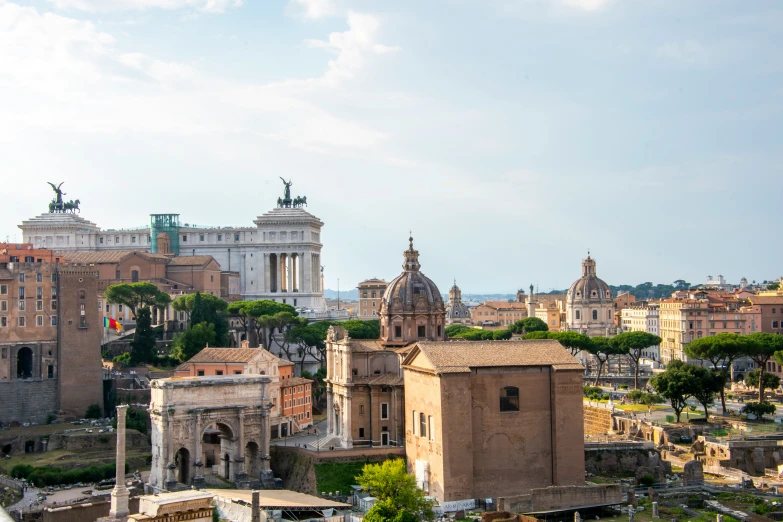 a scenic view of the city of rome