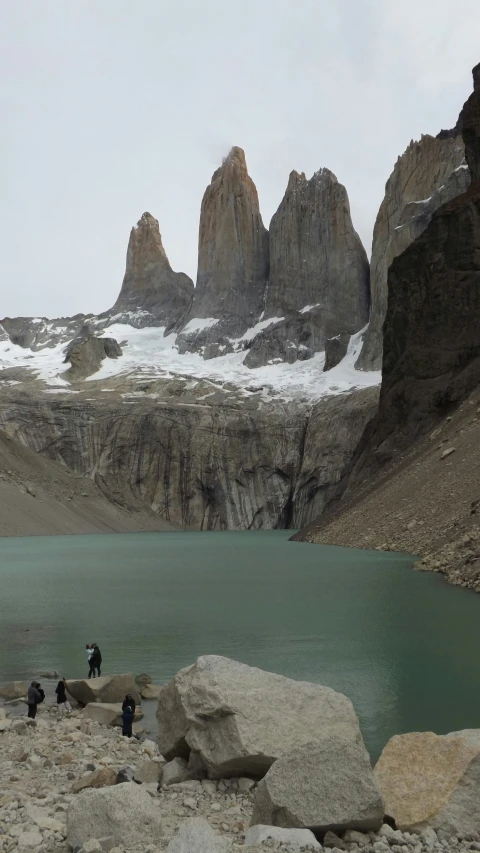 a view of some mountains and some water