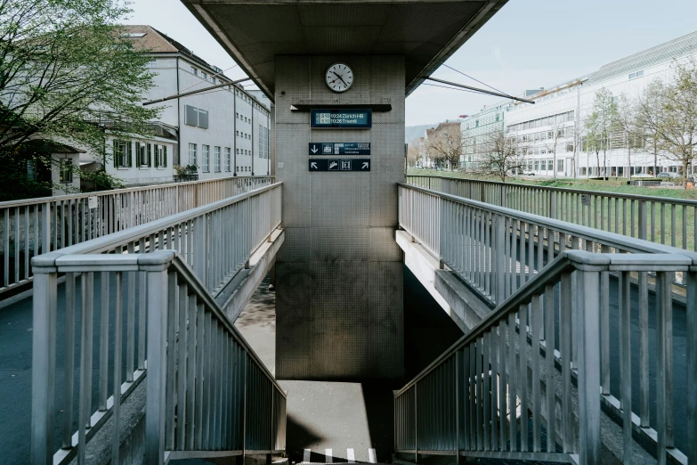 a view of a small structure with signs on it