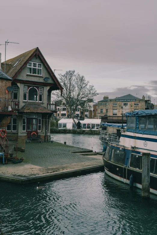 a house and two boats on the water