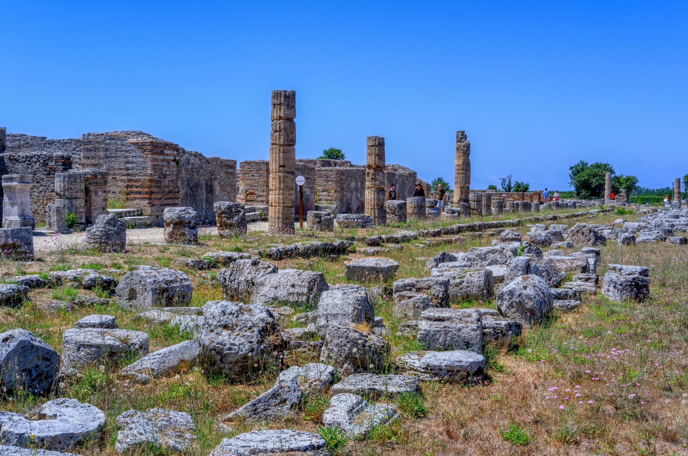 a view of many ruins at the ancient city