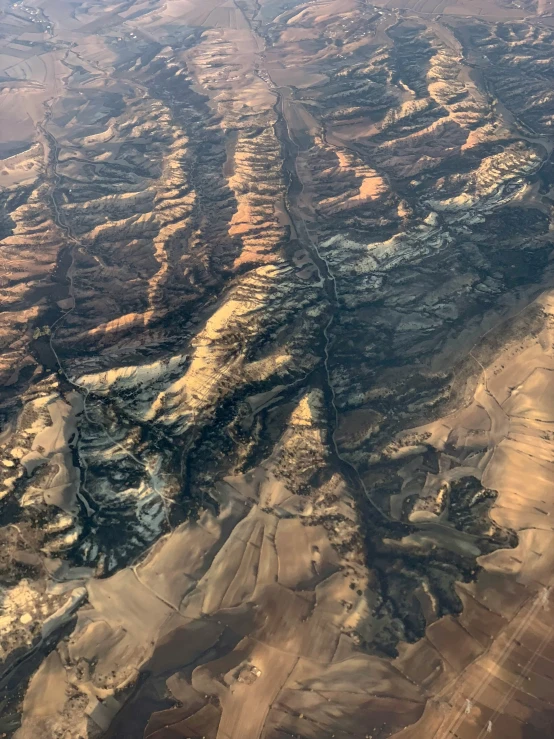 an aerial view of the valley below